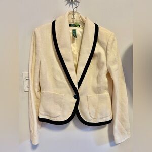 Ralph Lauren Linen Cream Blazer